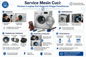 Service Mesin Cuci Panduan Lengkap Dari Diagnosis Hingga Pemeliharaan