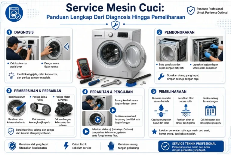 Service Mesin Cuci Panduan Lengkap Dari Diagnosis Hingga Pemeliharaan